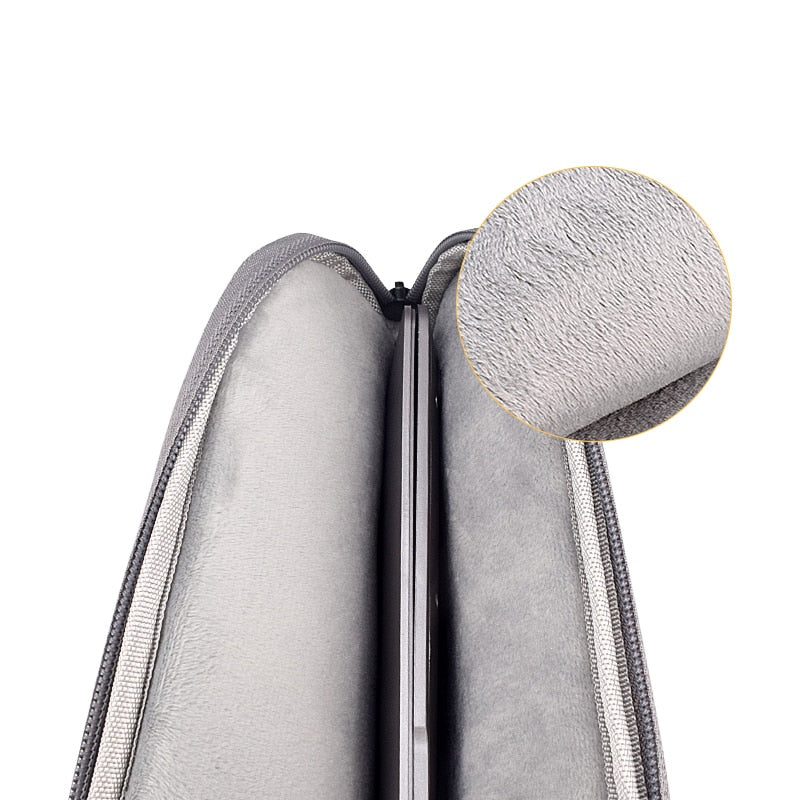 Side Carry Laptop Bag with Front Bag for iPad 13/14/15 inch Notebook Case for Macbook Computer Handbag Laptop Sleeve Briefcase