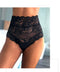 S-XXXL plus size sexy high-waist lace panties, thongs, hollow underwear, lingerie