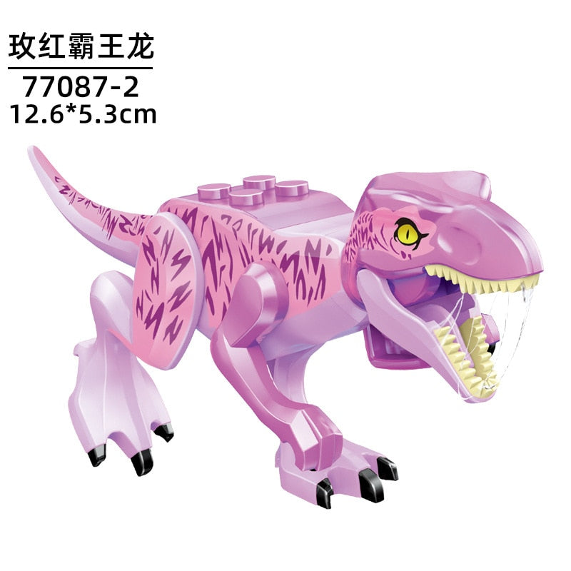 Jurassic Dinosaur Park Indominus Rex DIY Blocks Dinosaurs Tyrannosaurus Rex Tiny Models Building Block Kid Toys Animals Set Gift