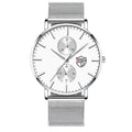 reloj hombre 2022 Mens Fashion Ultra-thin Watches Men Business Casual Stainless Steel Mesh Belt Quartz Watch relogio masculino