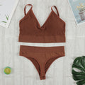 CHRLEISURE 2Pcs Bra Set Underwear Set Women Panties Sexy G-String Seamless Bralette Female Lingerie Soft Tank Crop Top 2022 New