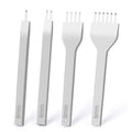 Leather Hole Punches 1+2+4+6 Prong DIY Diamond Lacing Stitching Chisel Set U/V Shaped Groover Leather Edge Beveler Skiving Tools