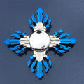 Anime Game Weapon Fidget Spinner Colorful Metal Zinc Alloy Ninja Shuriken Darts Hand Spinner Smooth Electroplate Fidget Gryo Toy