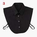 Women Cotton Lace Fake Collar Blouse Vintage Detachable Collar Women&#39;s shirt False Tie Men Lapel False Blouse Top Women Collars