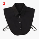 Women Cotton Lace Fake Collar Blouse Vintage Detachable Collar Women&