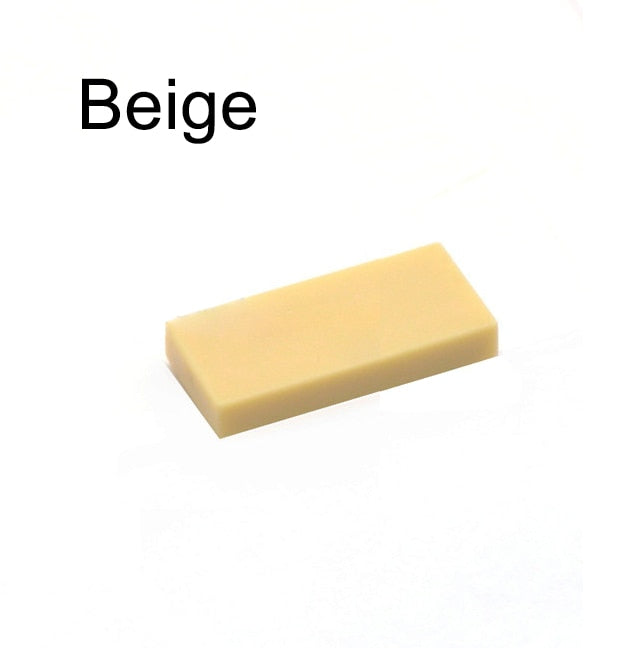 200pcs DIY Building Blocks Thin Figure Bricks Smooth 1x2 Educational Creative Size Compatible With 3069 30070 Toys for Children