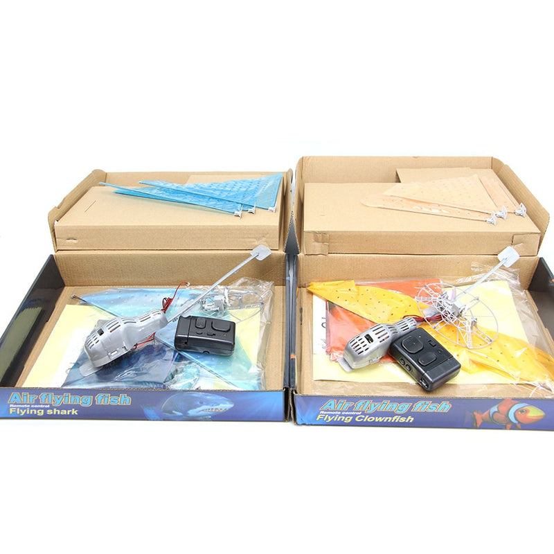 Remote Control Shark Toys Air Swimming RC Animal Radio Fly Balloons Clown Fish Animals Halloween Christmas Toy For Children Boys