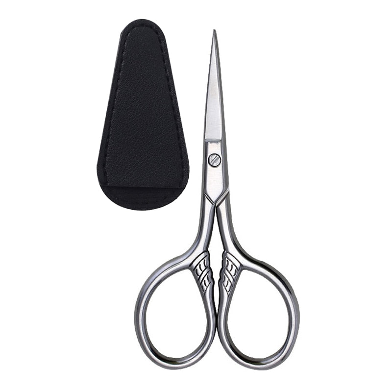 1Pcs Stainless Steel Small Makeup Grooming Scissors Eyebrows For Manicure Nail Cuticle Beard And Mustache Trimmer Nose Hair Tool