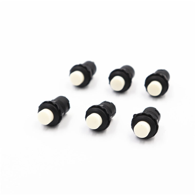 6pcs Self-Lock /Momentary Pushbutton Switches DS228 DS428 12mm OFF- ON Push Button Switch 3A /125VAC 1.5A/250VAC DS-228 DS-428