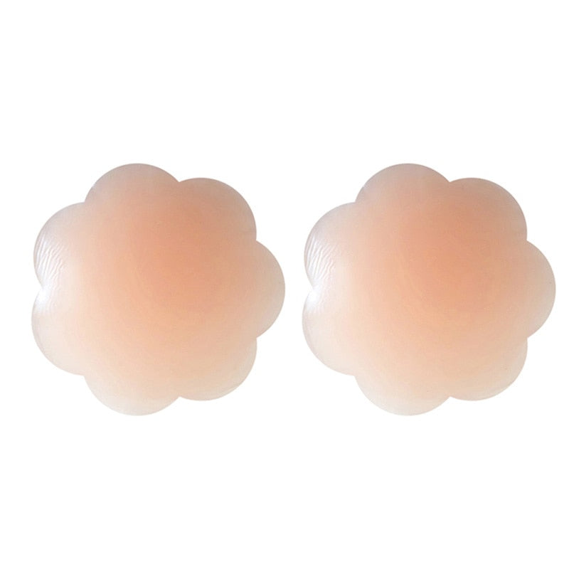 1 Pair Women Nipple Cover Reusable Nipple Covers Charm Boob Tape Silicone Breast Sticker Pezon Woman Accesoires