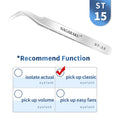 NAGARAKU Eyelash Extension Tweezers False Eyelashes Makeup Stainless Steel Professional Tweezer 3D Accurate Pincet
