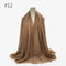 180X95CM Women Classic Muslim Crinkle Hijab Scarf Soft Cotton Head Scarves Turban Shawls Wraps Islamic Headband Femme Musulman