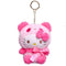 Sanrio 10cm Kuromi My Melody KT Cat PC Dog Hello Kitty Keychain  Anime Plush Figure Pendant Accessories Cute Animals Toys