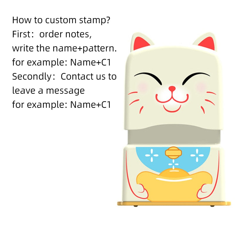 Custom-Made Baby Name Stamp DIY For Children Name Seal Student Clothes Chapter Not Easy To Fade Security Name Stamp Sticker
