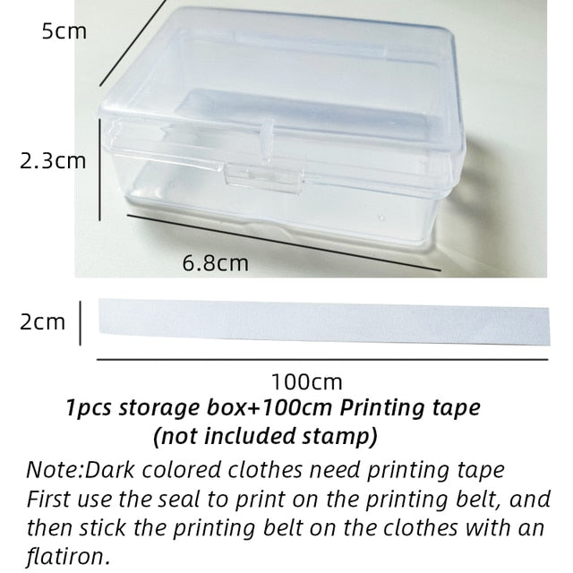 Customized Name Stamp Waterproof Toy Baby Student Clothes Chapter Wash not Faded Children&