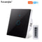 Wifi EU Wall Touch Switch Smart Light Switch 1/2/3 Gang  No Neutral Wire Required Tuya Smart Life Home Support Alexa Google Home