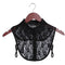 Fashion White Black Lace Fake Collar Blouse Vintage Detachable Shirt False Collar Lapel Blouse Top Women Clothes Accessories