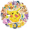 10/50pcs Kawaii Pokemon Anime Stickers Pikachu Stickers Laptop Suitcase Skateboard Guitar Phone Cartoon Stickers Kid Gift Toys
