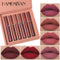 4/6PCS Women Fashion Pumpkin Color Matte Velvet Lipstick Set Moisturizer Sexy Lip Stick Makeup Beauty Cosmetic
