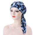 2021 New Elastic Fashion Turban Hat Solid Color Women Warm Winter Headscarf Bonnet Inner Hijabs Cap Muslim Hijab femme Wrap Head