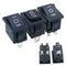 1PCS KCD1 Mini Black 3 Pin / 6 pin On/Off/On Rocker Switch AC 6A/250V10A/125V
