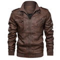 Mountainskin New Men&#39;s Leather Jackets Autumn Casual Motorcycle PU Jacket Biker Leather Coats Brand Clothing EU Size SA722