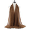 Muslim new Bubble Chiffon Hijab Scarf Women Solid Color Soft Long Shawls and Wraps Georgette Islamic Head Scarves Ladies Hijabs