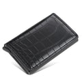 New Men women smart wallet Credit Bank card holder fashion purse Aluminum alloy Business Casual Mini wallet Brand PU Purse