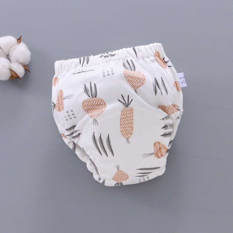 Hot 6 Layer Waterproof Reusable Cotton Baby Training Pants Infant Short Underwear Cloth Baby Diaper Nappies Panties for Children