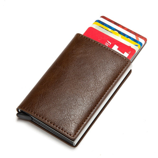 Custom Name Wallet 2022 New Man Wallet Card Holder Smart Wallet Business Card Holder Rfid Wallet Aluminum Box Credit Card Holder