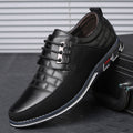 Big Size Brand Men Casual Shoes Fashion Classic Casual Men Leather Shoes Black Hot Sale Breathable Business Men Shoes Casual