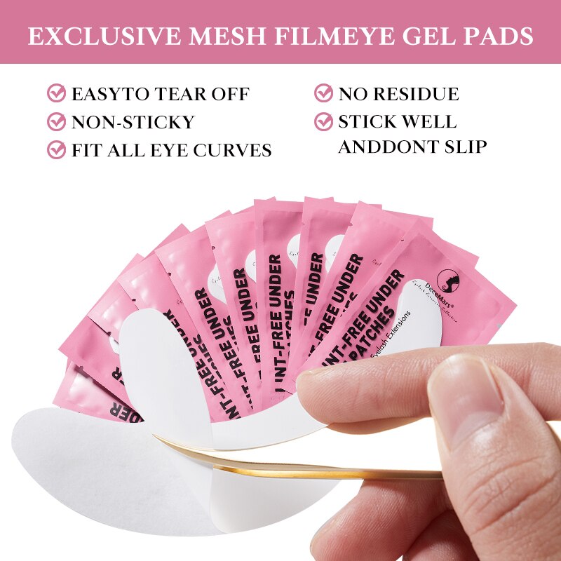 DeceMars Eye Patches for Eyelash Extension Use (50 Pairs/Pack)