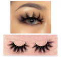 FOXESJI Makeup Eyelashes 3D Mink Lashes Fluffy Soft Wispy Natural Cross Lash Extension Reusable Fake Lashes Mink False Eyelashes