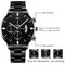 reloj hombre Fashion Men Stainless Steel Watch Luxury Calendar Quartz Wristwatch Business Watches Man Clock relogio masculino