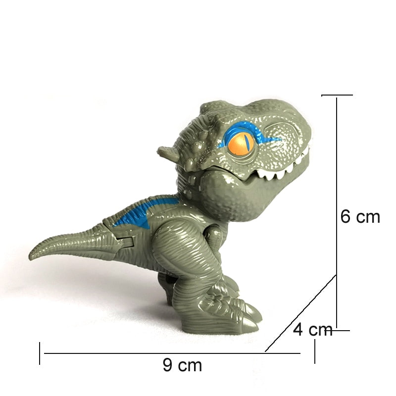 New 1pcs Fidget Finger Dinosaur Toy Gift Jurassic Tricky Tyrannosauru Park Model Interactive Biting Hand Creative Dinosaur Child