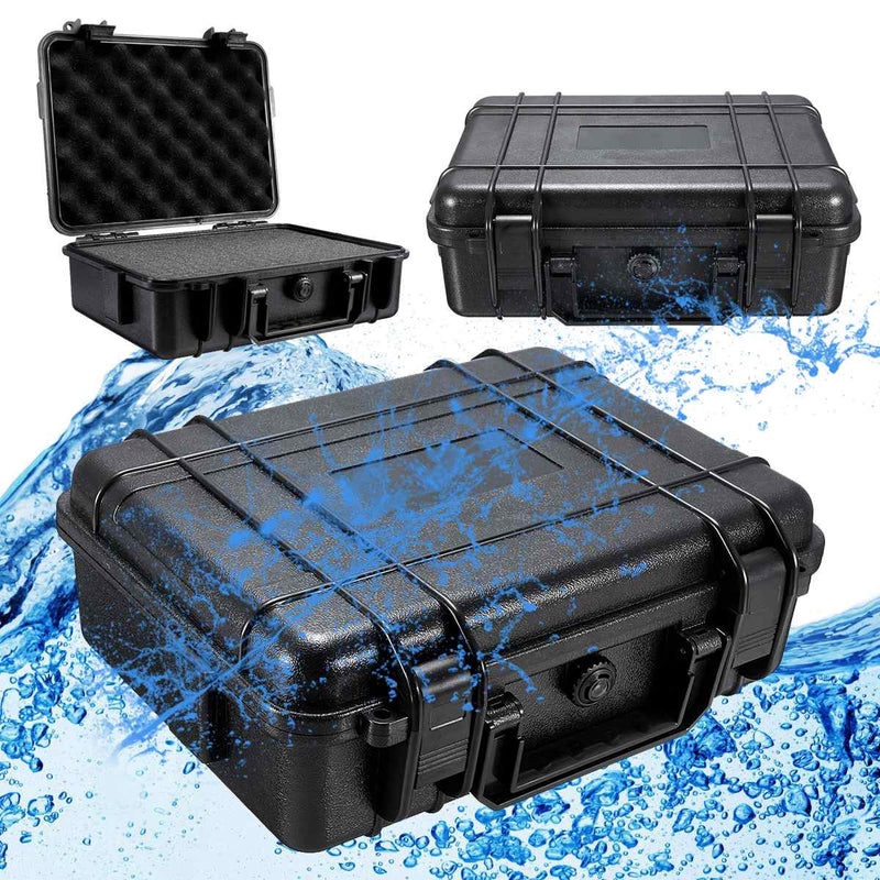 9 Sizes Plastic Safety Equipment Case Waterproof Hard Carry Tool Case Bag Storage Box Camera Photography with Sponge for Tools