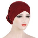 2022 Women Solid color Under Scarf Cap turban femme musulman Ready to wear hijab cap female headscarf bonnet muslim inner hijabs