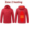 2021 NWE Men Winter Warm USB Heating Jackets Smart Thermostat Pure Color Hooded Heated Clothing Waterproof  Warm Jackets
