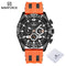 NAVIFORCE Luxury Watches for Men Fashion Silicone Strap Military Waterproof Sport Chronograph Quartz WristWatch Clock With Date