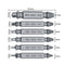 4/5/6 PCS Damaged Screw Extractor Drill Bit Set Stripped Easily Take Out Broken Screw Bolt Remover Extractor Demolition Tools