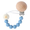Baby Pacifier Chain Wooden Handmade Chain Silicone Wooden Plastic Clip  Baby Nipple Clips Teether Necklace baby Chew accessories