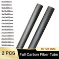 2pcs Length 500mm carbon fiber tube high composite hardness material 3K Twill matte for plant protection aircraft