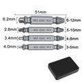 4/5/6 PCS Damaged Screw Extractor Drill Bit Set Stripped Easily Take Out Broken Screw Bolt Remover Extractor Demolition Tools