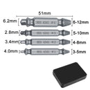 4/5/6 PCS Damaged Screw Extractor Drill Bit Set Stripped Easily Take Out Broken Screw Bolt Remover Extractor Demolition Tools
