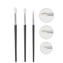 Shinedo 3 Pcs Goat Hair Tapered Crease Blending Brush Eyeshadow Make Up Cosmetic Kit Maquiagem Smudge Eye Makeup Brushes