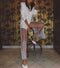 DIRTYLILY Crystal Diamond Shiny Women Pants Summer New Fashion Hollow Out Fishnet Wide Leg Trousers Sexy See Through Beach Pant