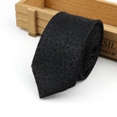 61 Colors Jacquard Striped Plaid Paisley Necktie 6cm Polyester Male Narrow Tie Skinny Tuxedo Suit Shirt Gift For Men Accessory