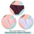 FINETOO Women&#39;s Cotton Panties 3Pcs Soft Striped Women Underpants Solid Girls Briefs Sexy Female Lingerie M-XL Comfort Underwear