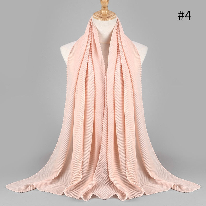2021 NEW Flocked Bubble Cotton Scarf Hijabs For Muslim Women Soild Color Breathable Islamic Headscarf Arab Head Scarves