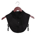 Women Cotton Lace Fake Collar Blouse Vintage Detachable Collar Women&#39;s shirt False Tie Men Lapel False Blouse Top Women Collars